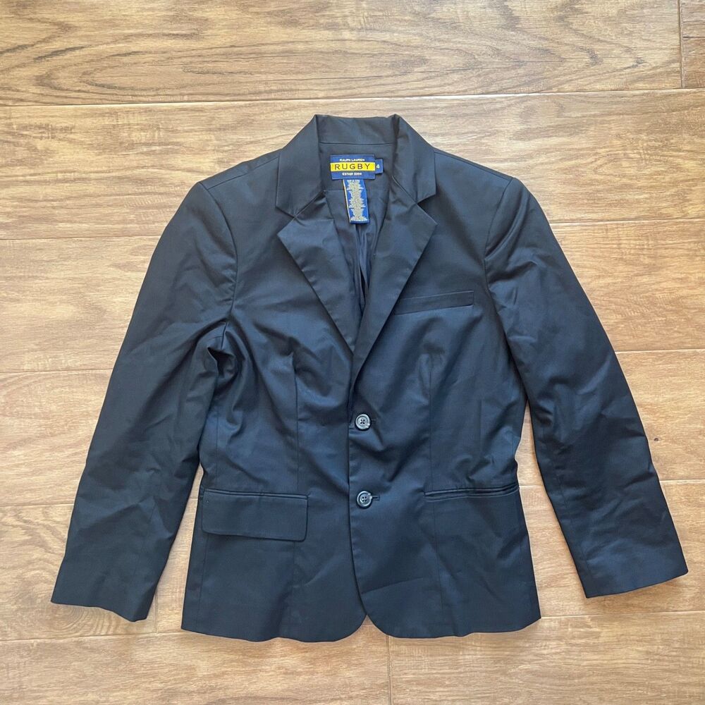 Ralph Lauren Rugby Blazer Women's Size 4 Black 2 Button